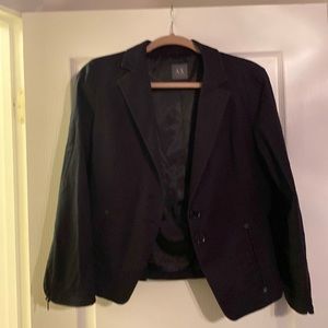 Armani Exchange Blazer with Zipper Sleeves